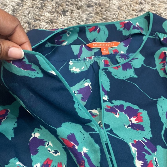 Mod cloth sleeveless floral print blouse size small - Picture 6 of 6